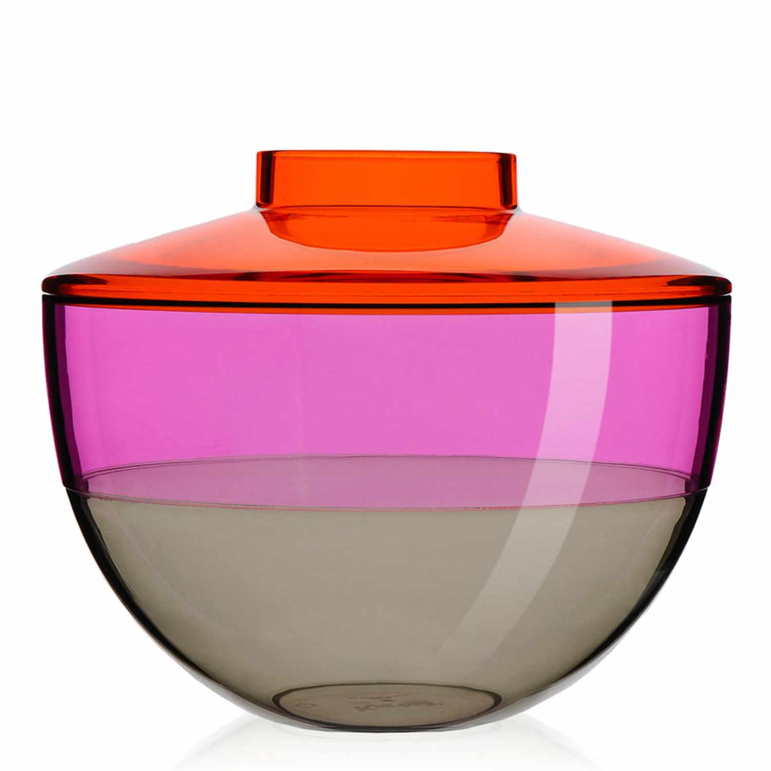 Shibuya Vase, Farbe orange-violett-rauch von Kartell