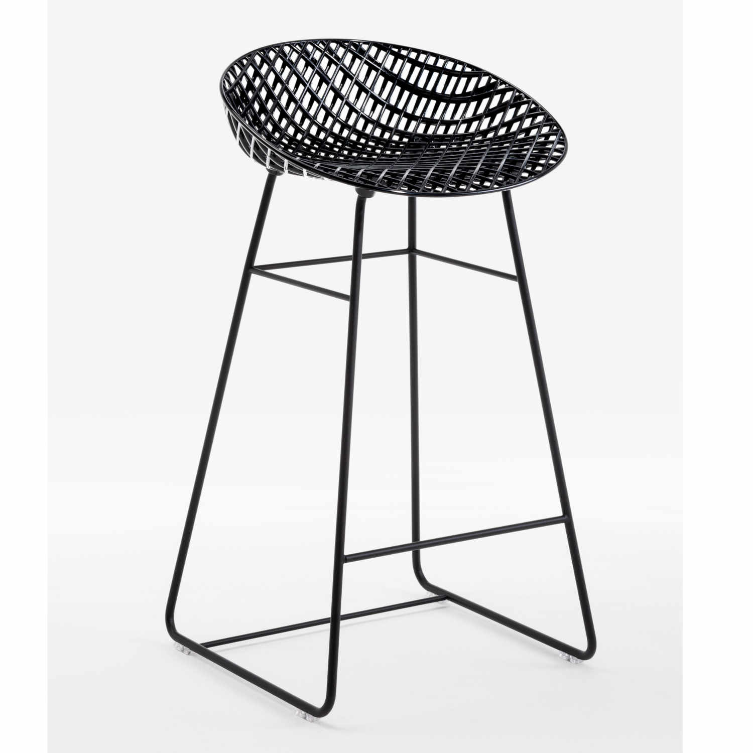 Smatrik Outdoor Barhocker, Farbe schwarz von Kartell