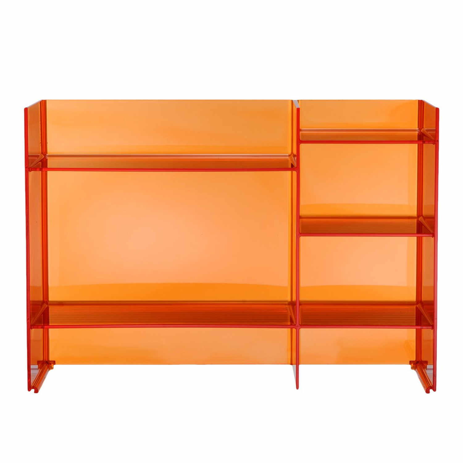 Sound-Rack by Laufen Regal, Farbe transparent/mandarine von Kartell