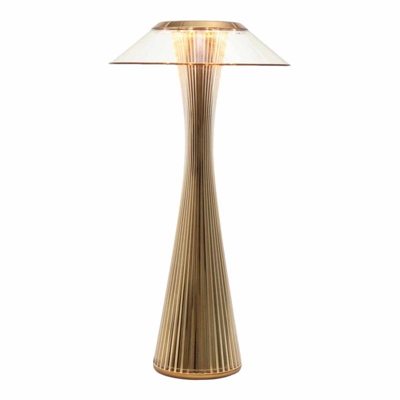 Space LED Akku-Tischleuchte, Farbe gold von Kartell