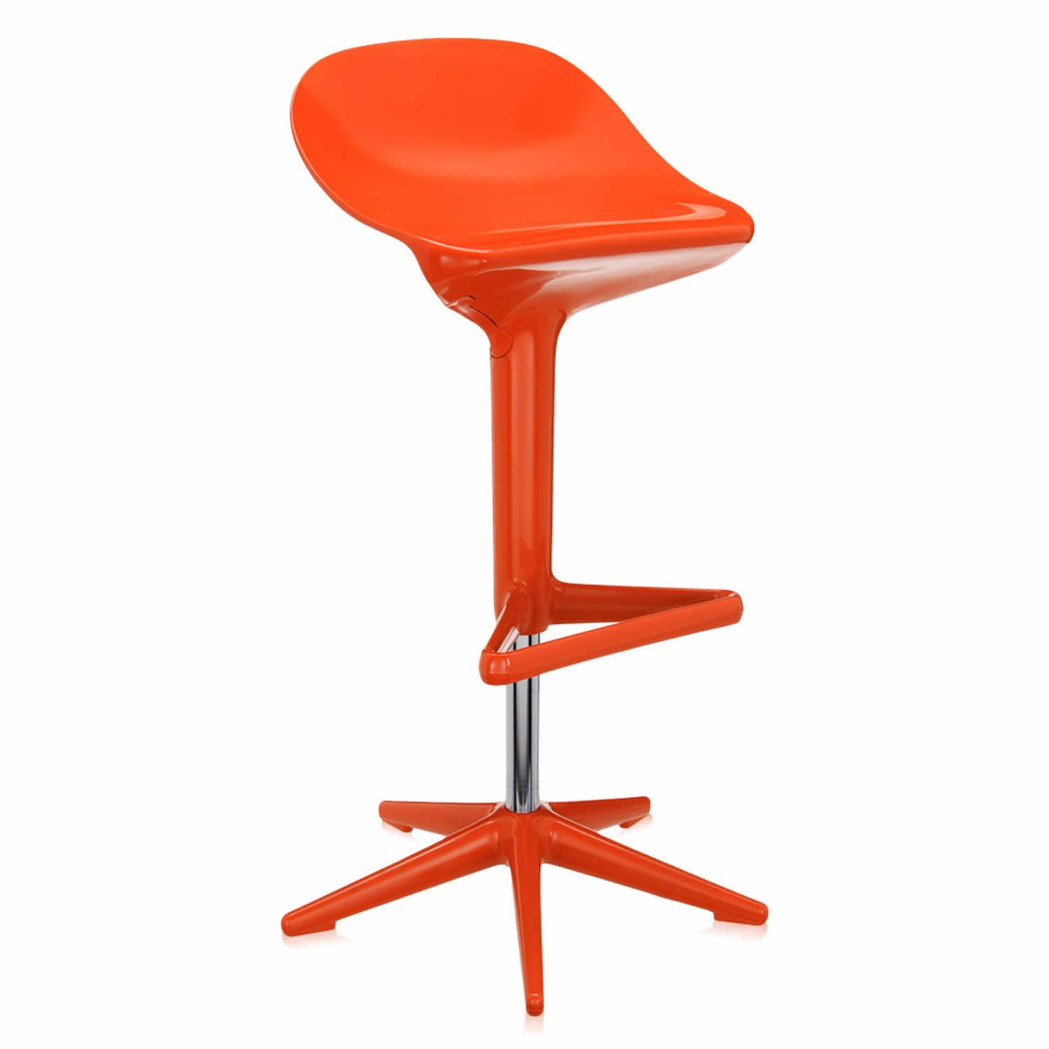 Spoon Barhocker, Farbe orange von Kartell