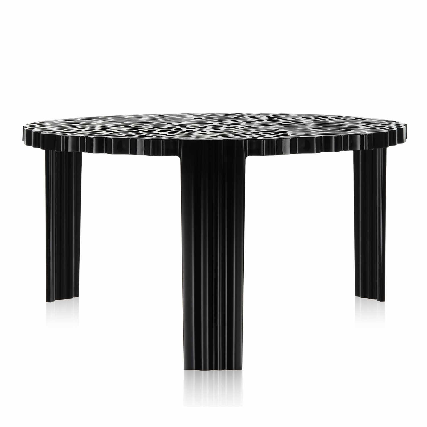 T-Table Beistelltisch, Höhe 28 cm, Farbe undurchsichtig/schwarz von Kartell