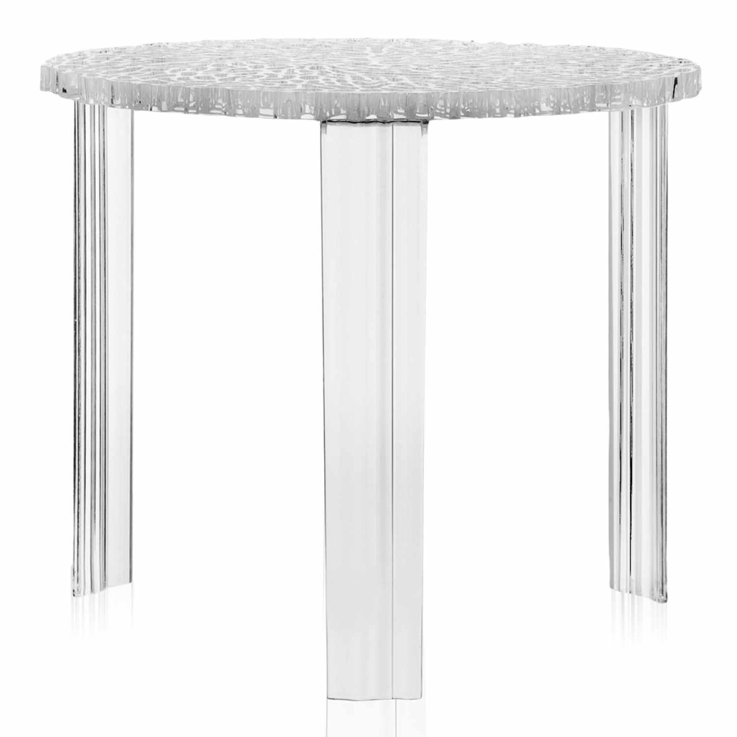 T-Table Beistelltisch, Höhe 44 cm, Farbe transparent/glasklar von Kartell