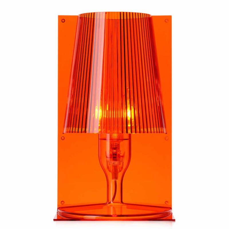 Take LED Tischleuchte, Farbe transparent/orange von Kartell