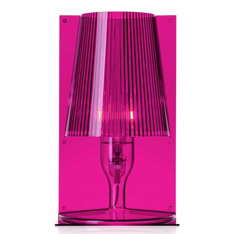 Take LED Tischleuchte, Farbe transparent/rosa von Kartell