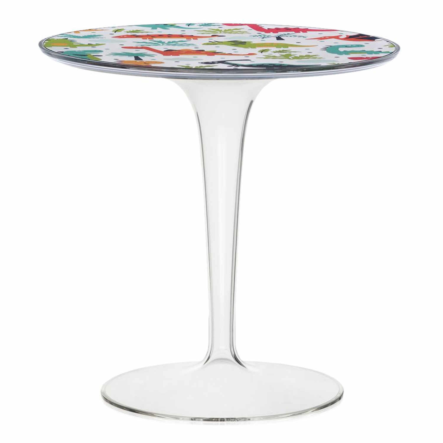 TipTop Table Kids Kindertisch, Zeichnung transparent/dinosaurier von Kartell