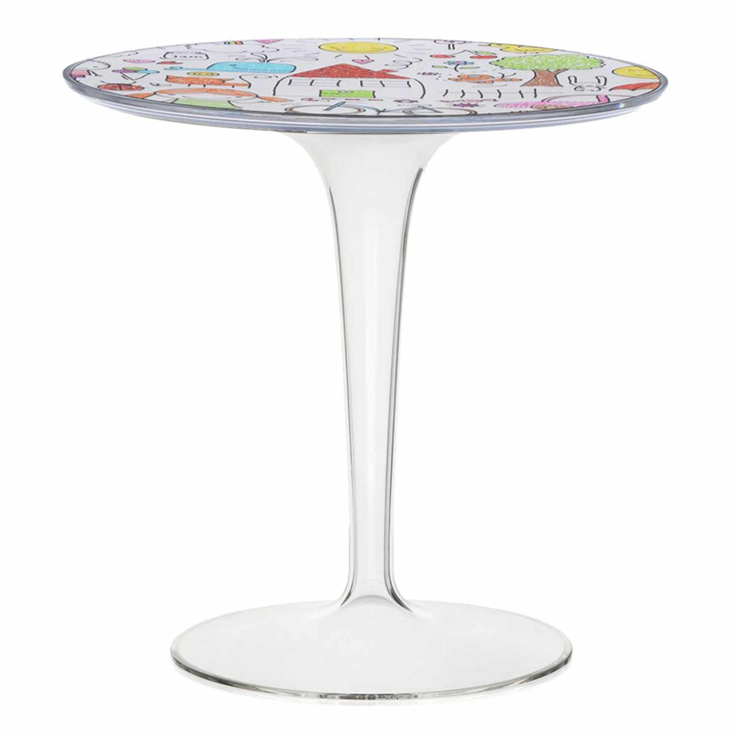 TipTop Table Kids Kindertisch, Zeichnung transparent/zeichnung von Kartell