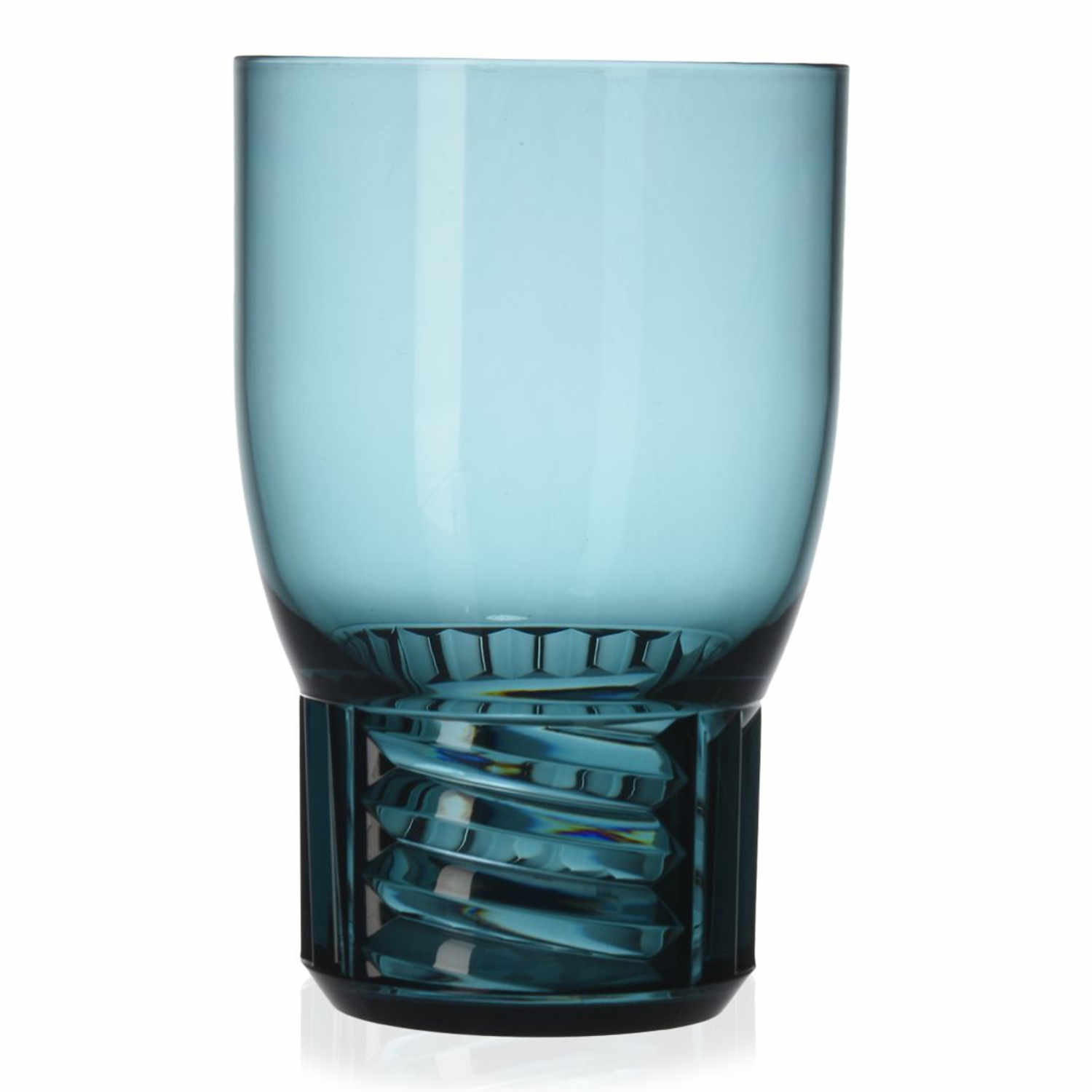 Trama Gläser 4er Set, Höhe 11 cm, Farbe transparent/hellblau von Kartell