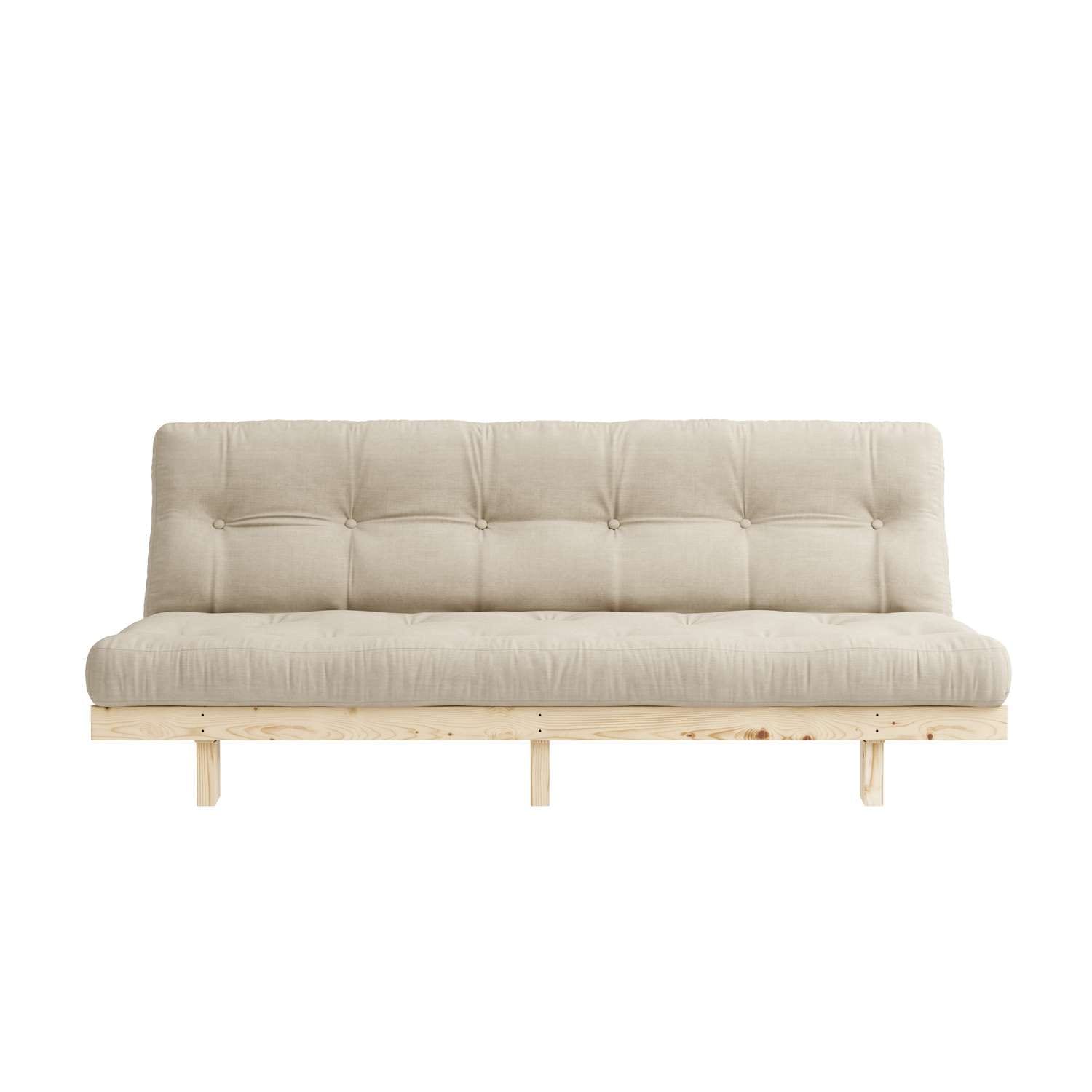 Karup Design Schlafsofa »Lean 200 Schlafsofa, Gästebett, Sofa mit Futonmatratze«, (2 St.), Inkl. Futonmatratze, Liegefläche 130x200 cm, FSC® zertifizierte Kiefer von Karup Design