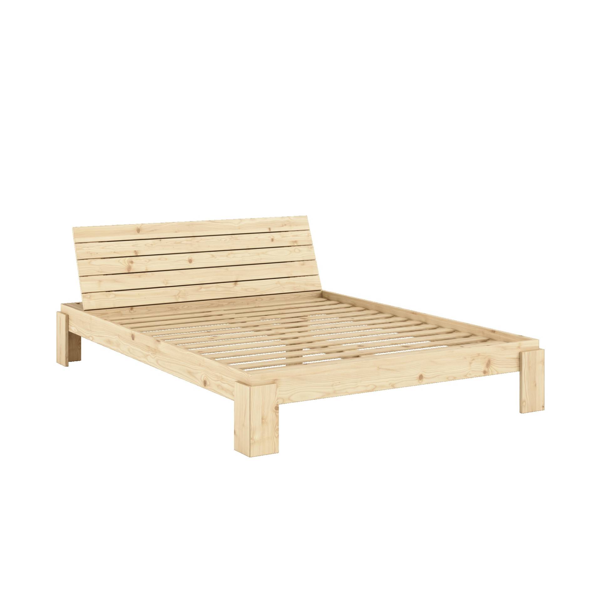 Karup Design Stauraumbett »Layers Bed Headboard, Bettgestell mit Stauraumkopfteil, mehrere Grössen«, inkl. Lattenrost, excl. Matratze, FSC®-zertifiziertes Massivholz von Karup Design