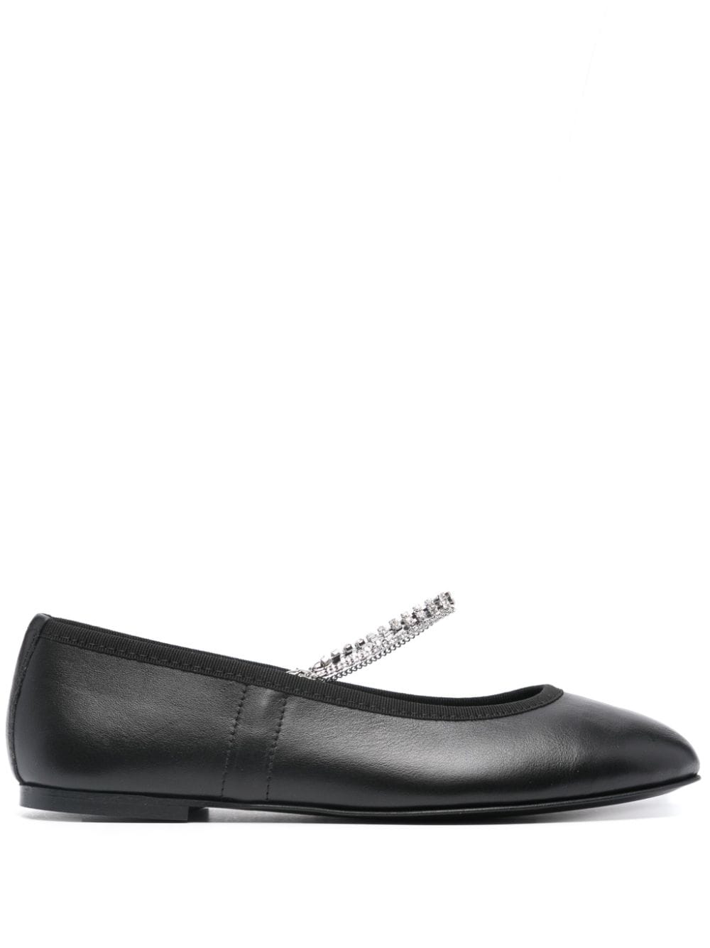 Kate Cate Juliette leather ballerina shoes - Black von Kate Cate