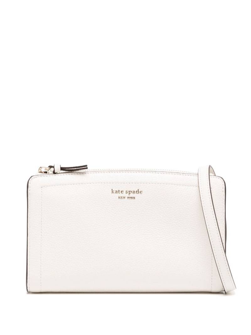 Kate Spade Knott leather crossbody bag - White von Kate Spade