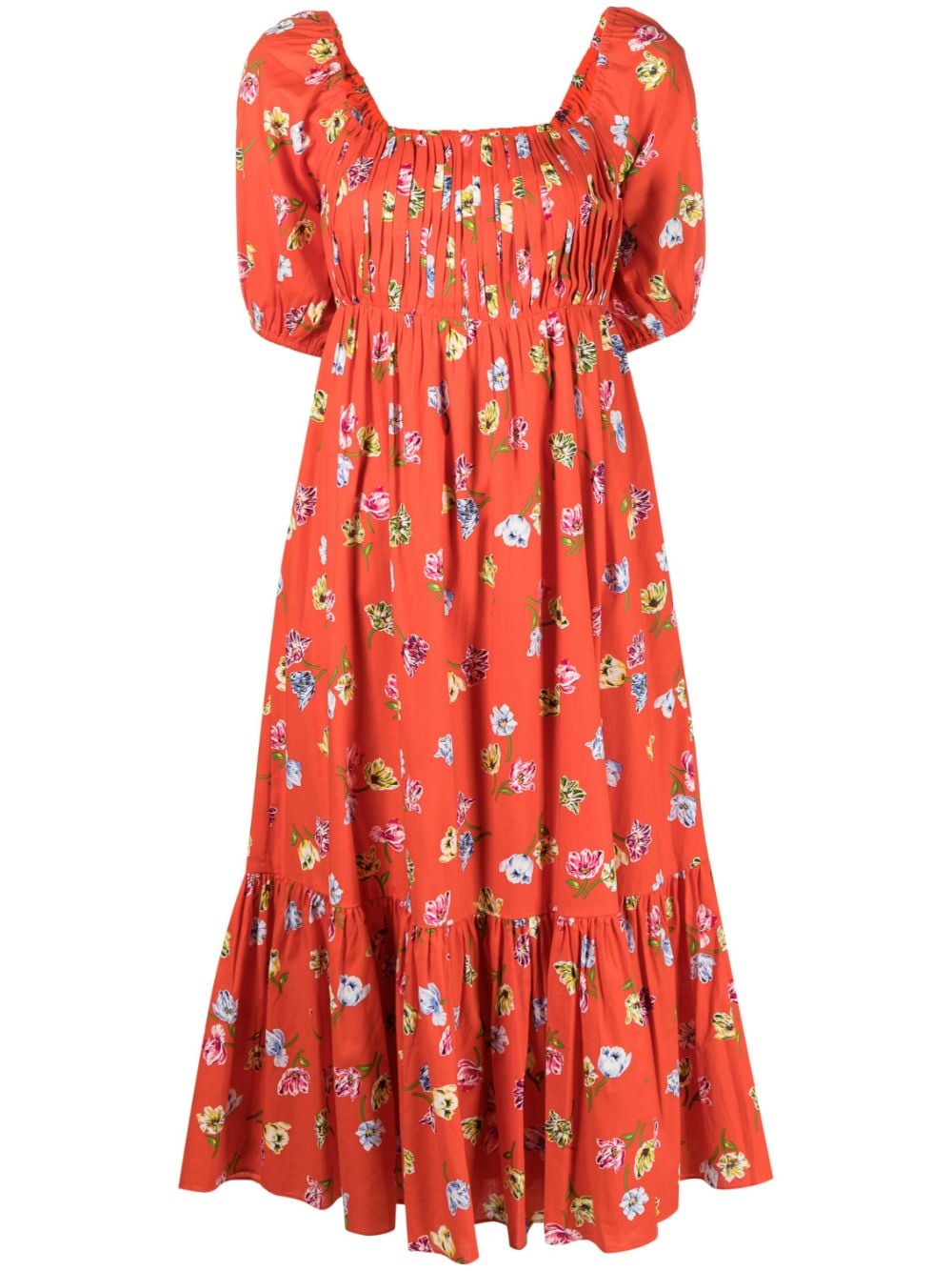 Kate Spade floral-print cotton dress - Red von Kate Spade