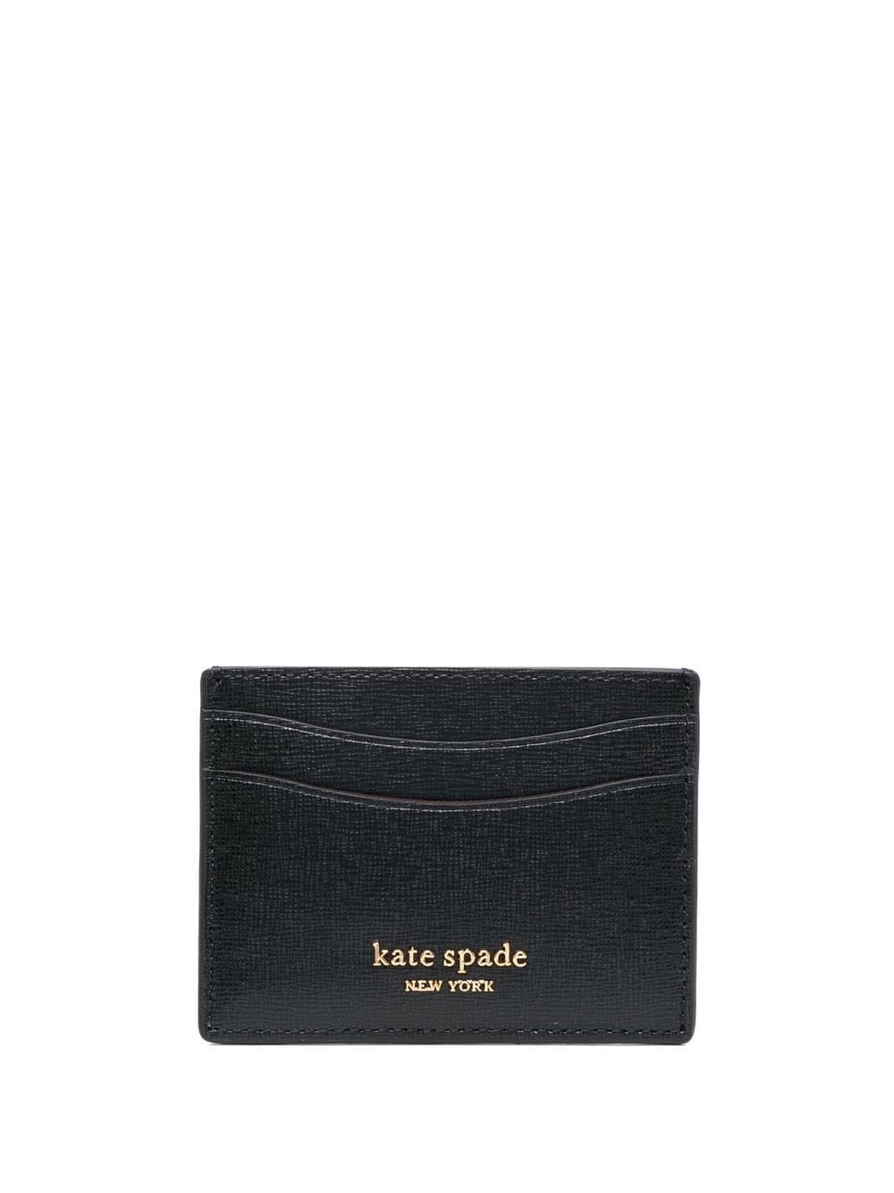 Kate Spade logo-detail leather cardholder - Black von Kate Spade