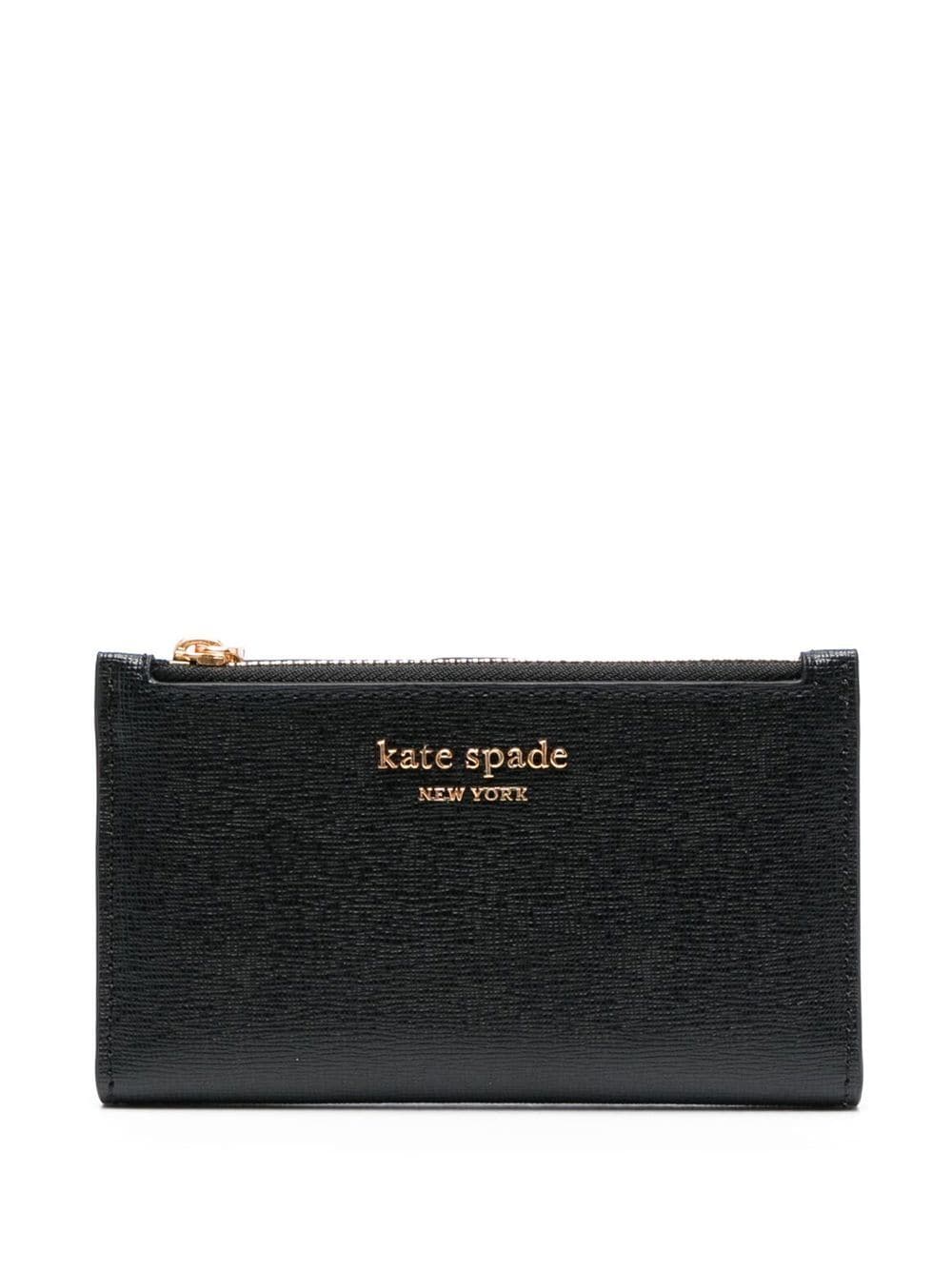 Kate Spade logo-detail leather purse - Black von Kate Spade