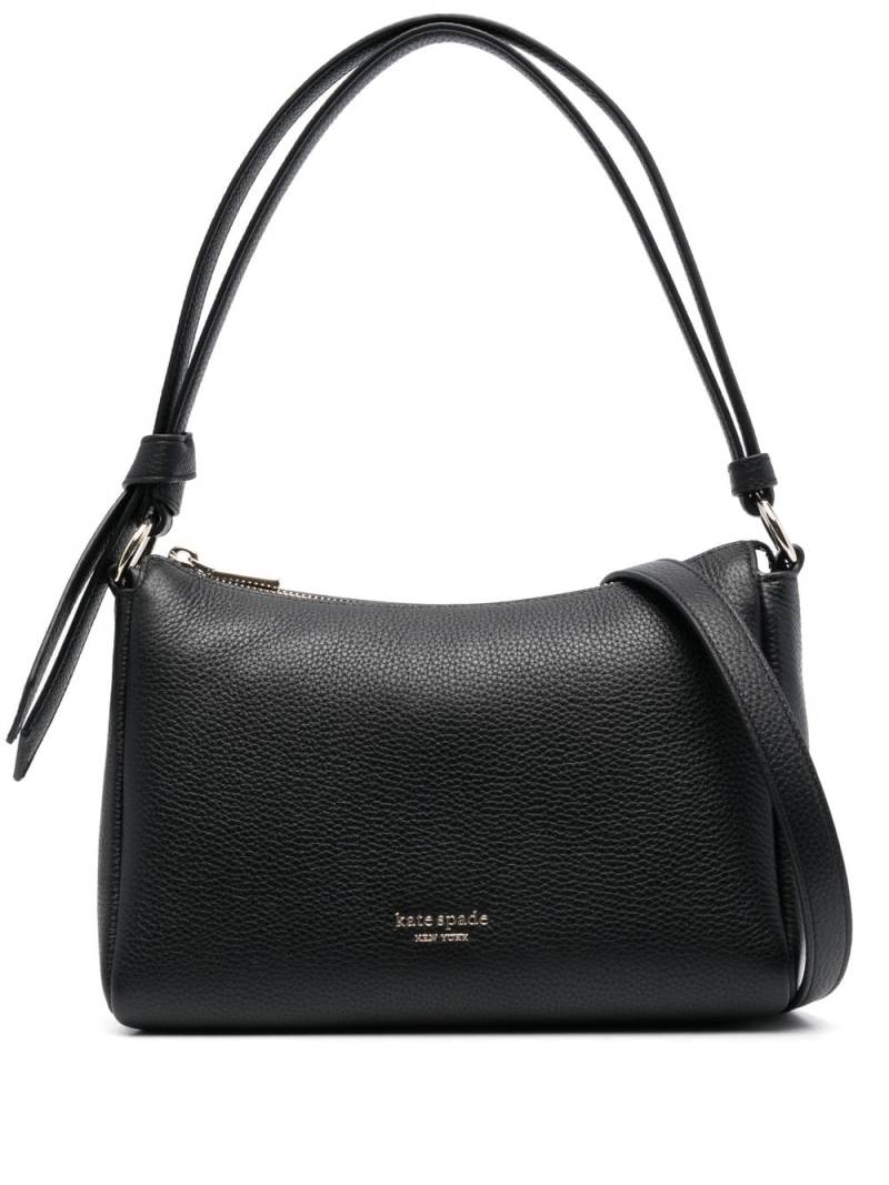 Kate Spade medium Knott leather shoulder bag - Black von Kate Spade