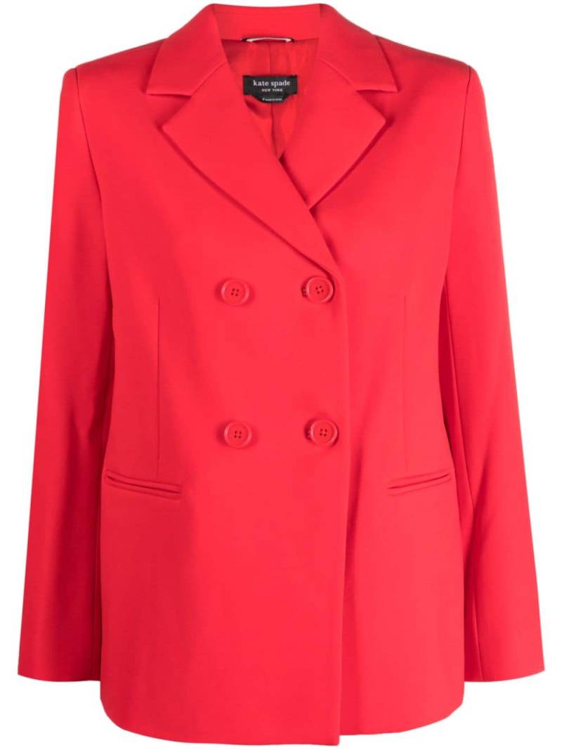 Kate Spade notch-lapel double-breasted blazer - Red von Kate Spade
