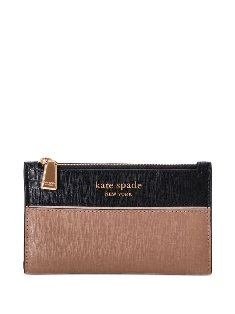 Kate Spade small Morgan colour-block leather bi-fold wallet - Brown von Kate Spade