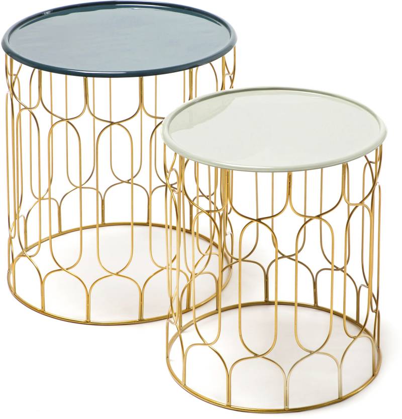 Kayoom Beistelltisch »Beistelltisch-Set Timba, stylische Optik, verschieden grosse Tische«, (Set, 2 St.), 2er-Set, vielfältig einsetzbar, aktuelle Farben, aus stabilem Metall von Kayoom