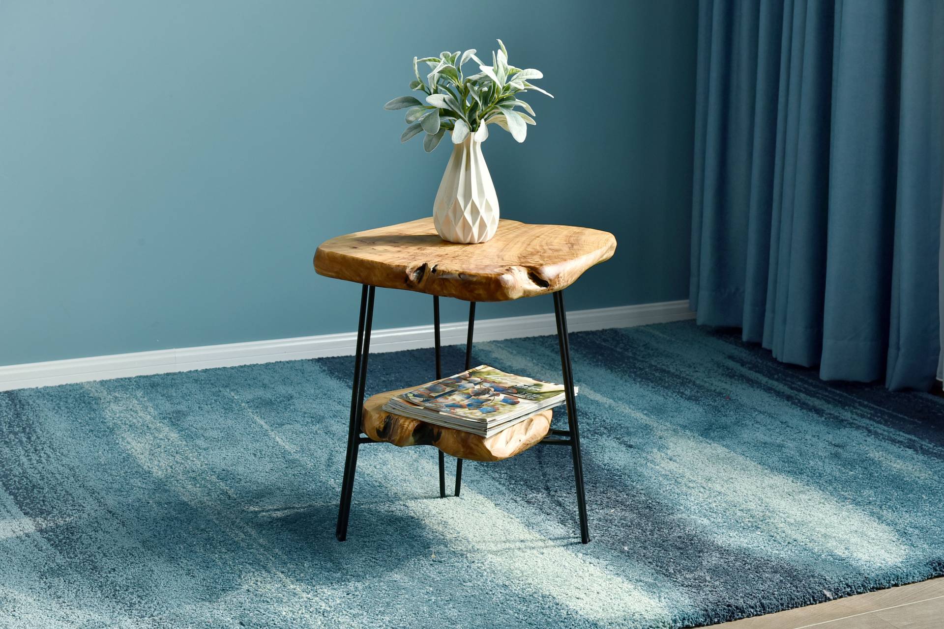 Kayoom Beistelltisch »Woody 510, Beistelltisch aus Naturmaterial, Holz-Tischplatte«, (1 St.), Naturbelassener Beistelltisch mit 2 Ablageflächen, Unikat Kayoom Beistelltisch »Woody 510, Beistelltisch aus Naturmaterial, Holz-Tischplatte«, (1 St.), Naturbelassener Beistelltisch mit 2 Ablageflächen, Unikat von Kayoom