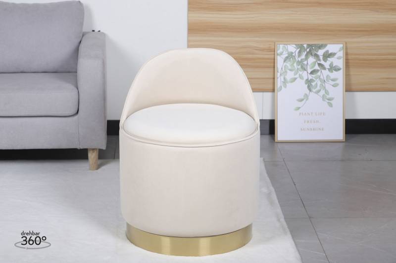 Kayoom Sessel »Drehhocker Viktor 125,Drehhocker in modernem Design,Stauraum im Innere«, (1 St.), drehbarer Sockel, mit Stauraum, komfortable Rückenstütze von Kayoom