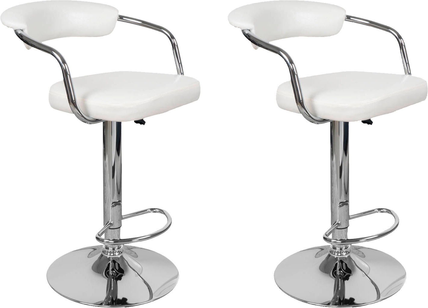 Kayoom Hochstuhl »Barstuhl Midnight 525 2er-Set, in Leder-Optik, Barhocker«, (Set), 2 St., pflegeleicht, höhenverstellbar, komfortabel, drehbar von Kayoom