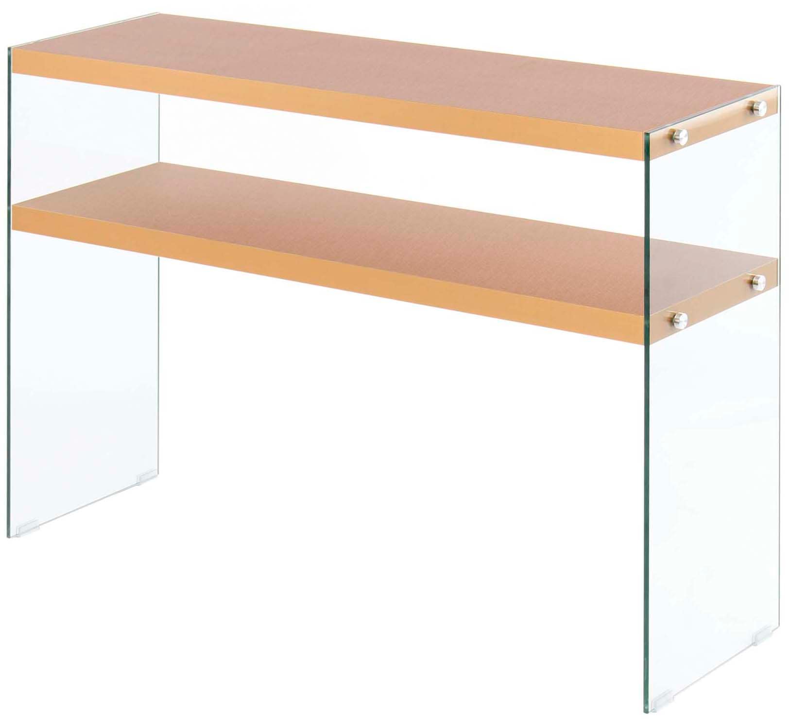 Kayoom Konsolentisch »Elementary, eckige Form, viel Ablagefläche«, (1 St.), Ablageflächen, gehärtetes Glas, pflegeleicht, unifarbenes Design von Kayoom