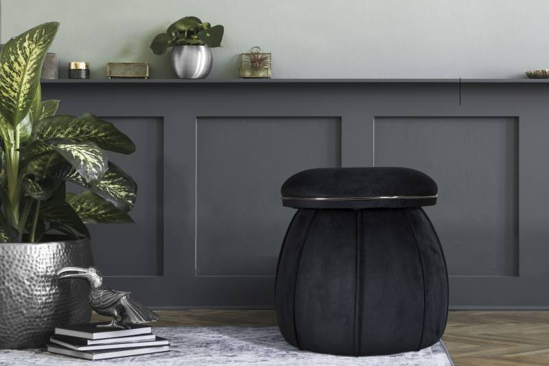 Kayoom Sitzhocker »Hocker Corin,extravagante Form,stilvolle Farben,elegant gesteppter Fuss«, (1 St.), komfortabel, hochqualitativ, pflegeleicht, sorgfältig verarbeitet von Kayoom