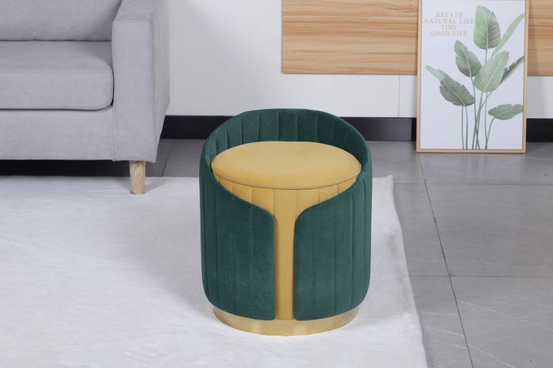 Kayoom Sitzhocker »Hocker Corin 145, Modernes Design, Komfortabel mit Rückenstütze«, (1 St.), zweifarbig, modern, komfortable Rückenstütze von Kayoom