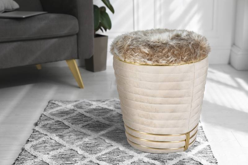 Kayoom Sitzhocker »Hocker Doric, trendiger Look, ästhetische Farbgebung, schöne Steppung«, (1 St.), komfortabel, hochqualitativ, pflegeleicht, hochwertige Materialien von Kayoom