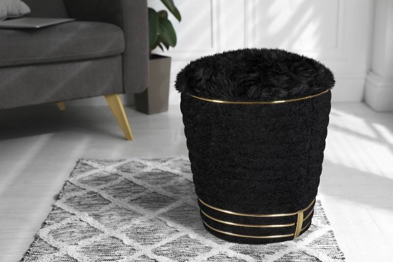 Kayoom Sitzhocker »Hocker Doric, trendiger Look, ästhetische Farbgebung, schöne Steppung«, (1 St.), komfortabel, hochqualitativ, pflegeleicht, hochwertige Materialien von Kayoom