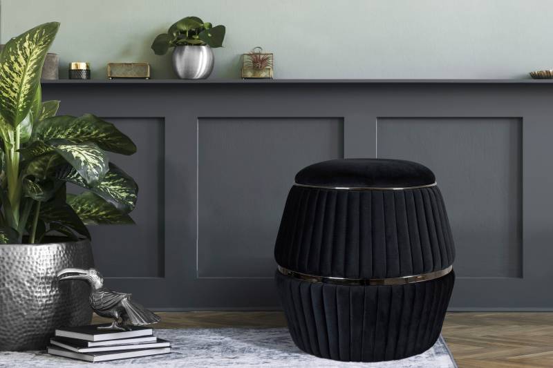 Kayoom Sitzhocker »Hocker Doric, trendiger Look, ästhetische Farbgebung, schöne Steppung«, (1 St.), komfortabel, hochqualitativ, pflegeleicht, in vielen Räumen zuhause von Kayoom
