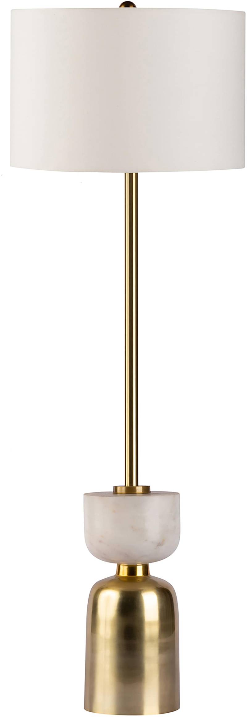 Kayoom Stehlampe »Ceres«, 1 flammig, Leuchtmittel E27   ohne Leuchtmittel, Stehlampe, Sockel in Material-Mix aus Marmor und Eisen, Stoffschirm von Kayoom