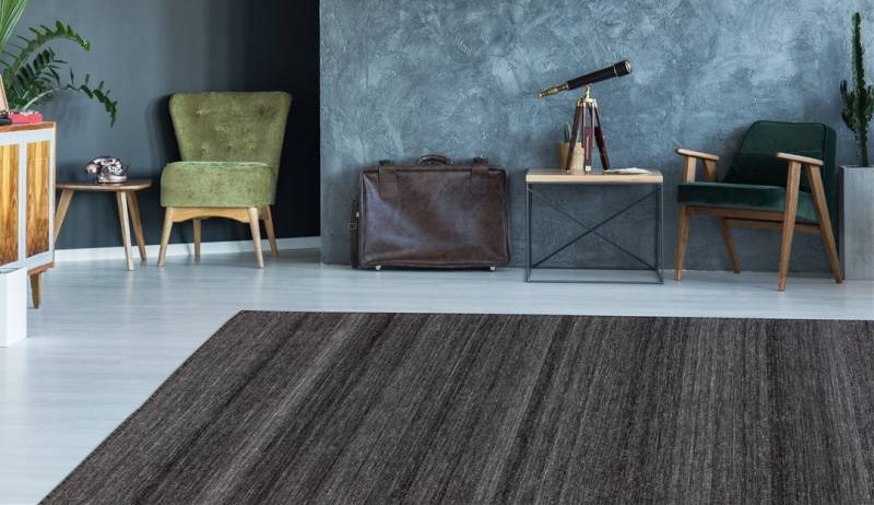 Kayoom Teppich »Phoenix 210«, rechteckig, 6 mm Höhe, Dezenter Jacquard-Teppich, Flachflor, Aus pflegeleichten Materialien von Kayoom