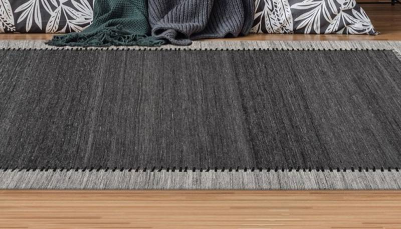 Kayoom Teppich »Phoenix 310«, rechteckig, 6 mm Höhe, Dezenter Jacquard-Teppich, Flachflor, Aus pflegeleichten Materialien von Kayoom
