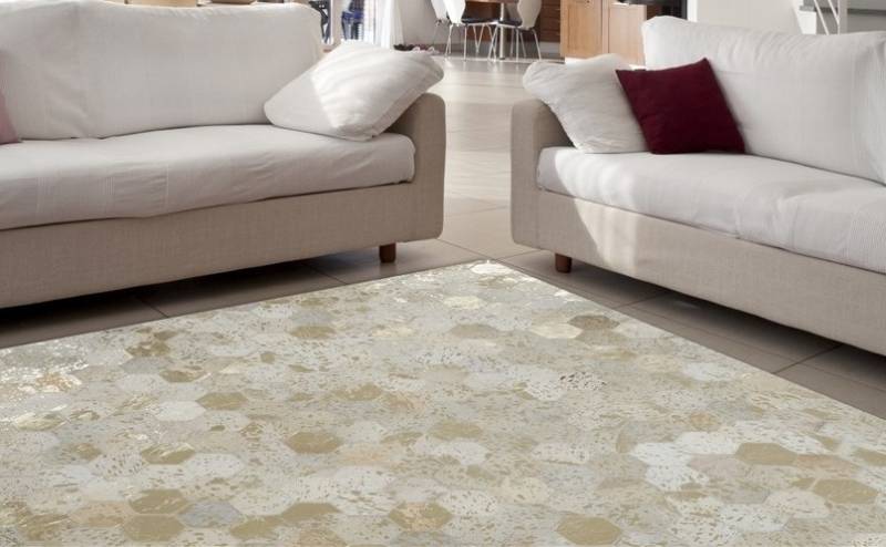 Kayoom Teppich »Spark 210«, rechteckig, 8 mm Höhe, 100% Leder, Unikat, fusselarm, Allergiker & Fussbodenheizung geeignet von Kayoom