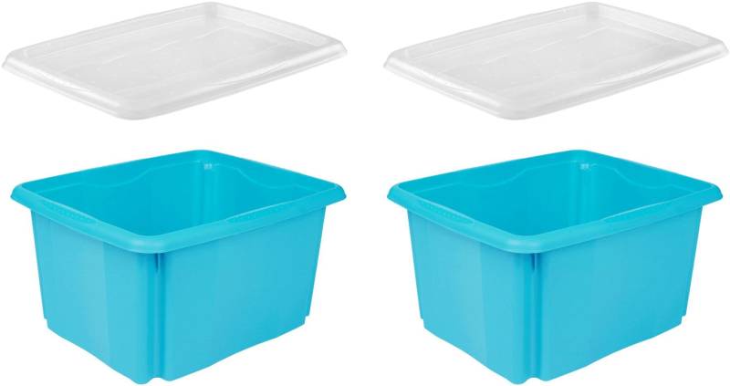 keeeper Organizer »emil«, (Set, 2 St., 2), Aufbewahrungsbox, 24 L, mit Deckel, hochwertiger Kunststoff von Keeeper