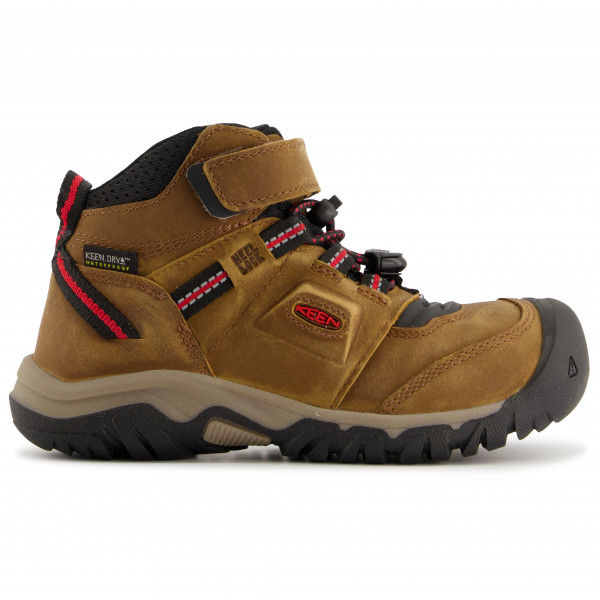 Keen - Kid's Ridge Flex Mid WP - Wanderschuhe Gr 10K;11K;12K;13K;8K;9K schwarz/oliv von Keen