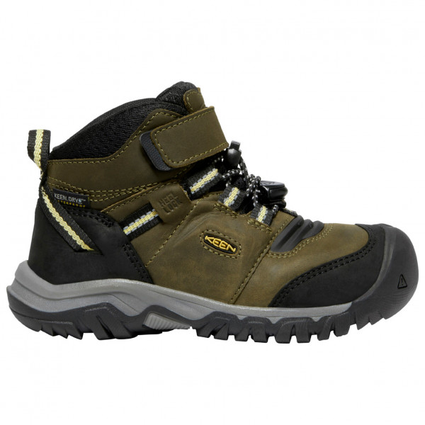Keen - Kid's Ridge Flex Mid WP - Wanderschuhe Gr 9K schwarz/oliv Keen - Kid's Ridge Flex Mid WP - Wanderschuhe Gr 9K schwarz/oliv von Keen