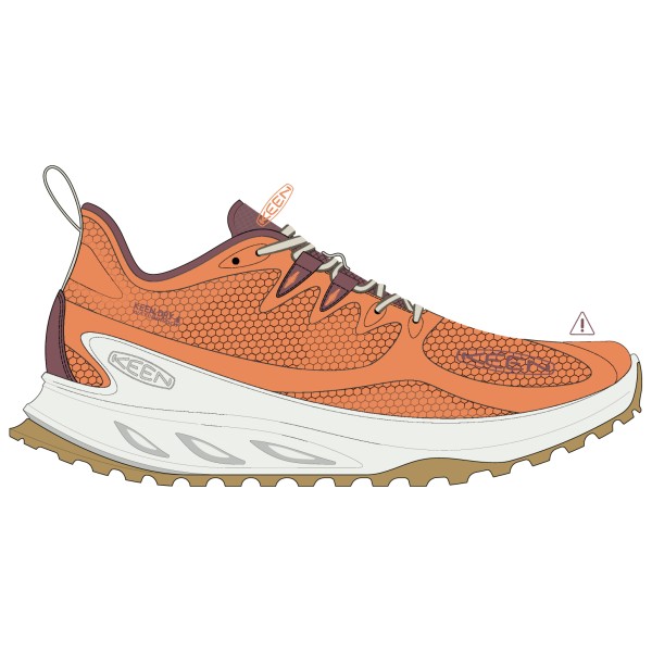 Keen - Women's Zionic WP - Multisportschuhe Gr 11 orange von Keen