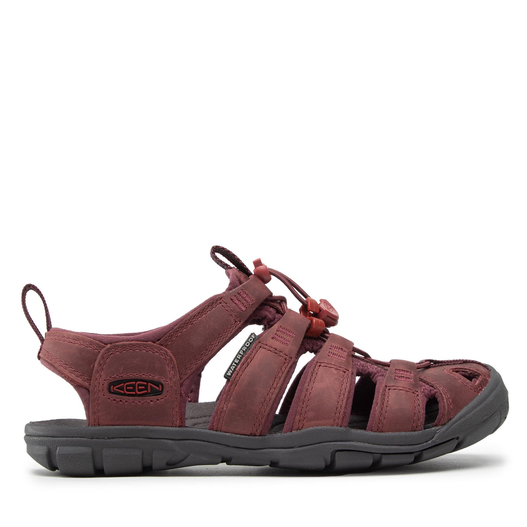 Sandalen Keen Clearwater Cnx Lleather 1025088 Wine/Red Dahlia von Keen