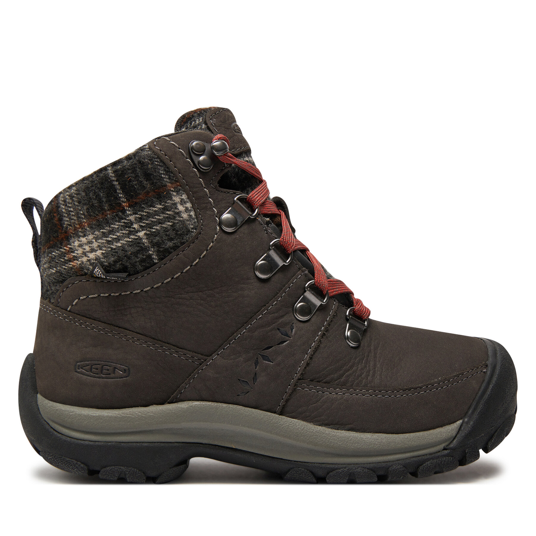 Trekkingschuhe Keen Kaci III Winter Mid Wp 1026719 Magnet/Black Plaid von Keen