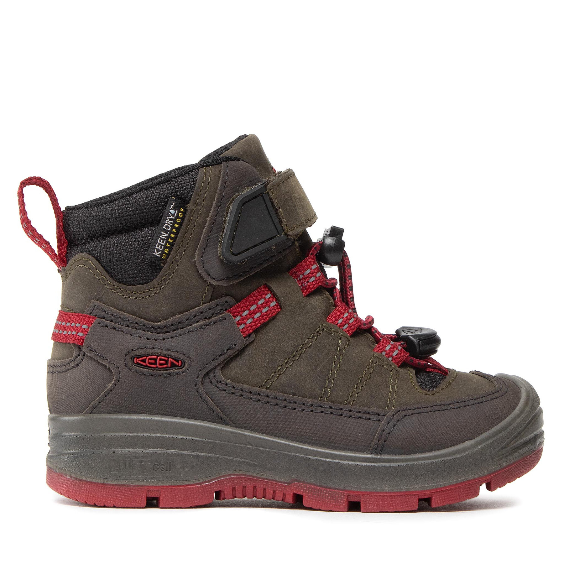 Trekkingschuhe Keen Redwood Mid Wp 1023881 Steel Grey/Red Dahlia von Keen