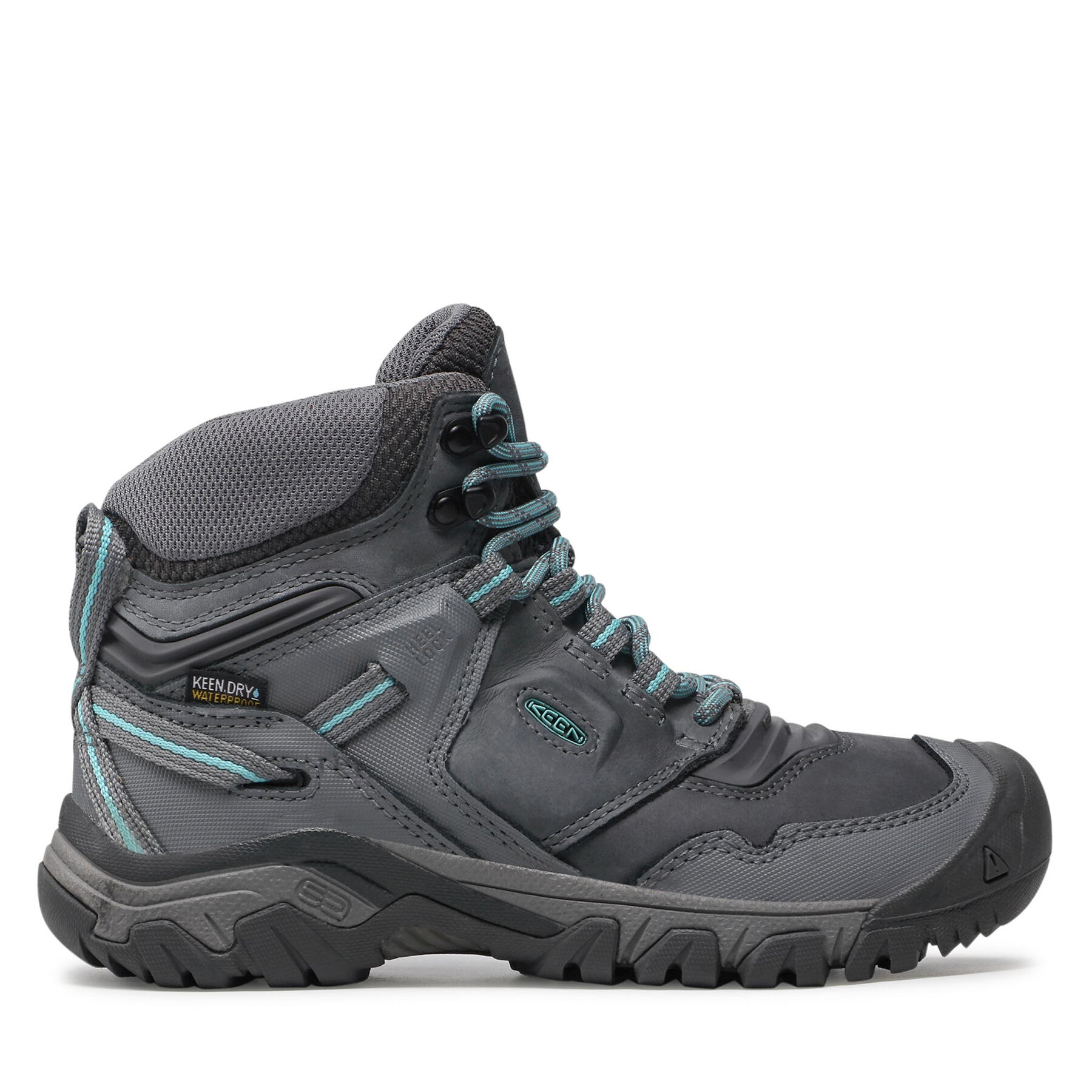 Trekkingschuhe Keen Ridge Flex Mid Wp W 1026085 Steel Grey/Porcelain von Keen