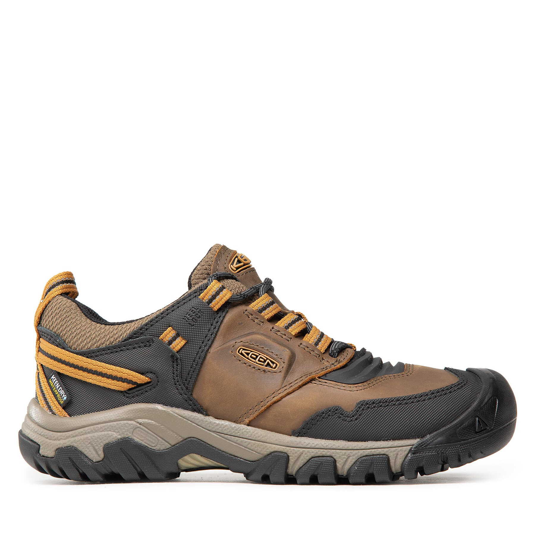 Trekkingschuhe Keen Ridge Flex Wp M 1025667 Bison/Golden Brown von Keen