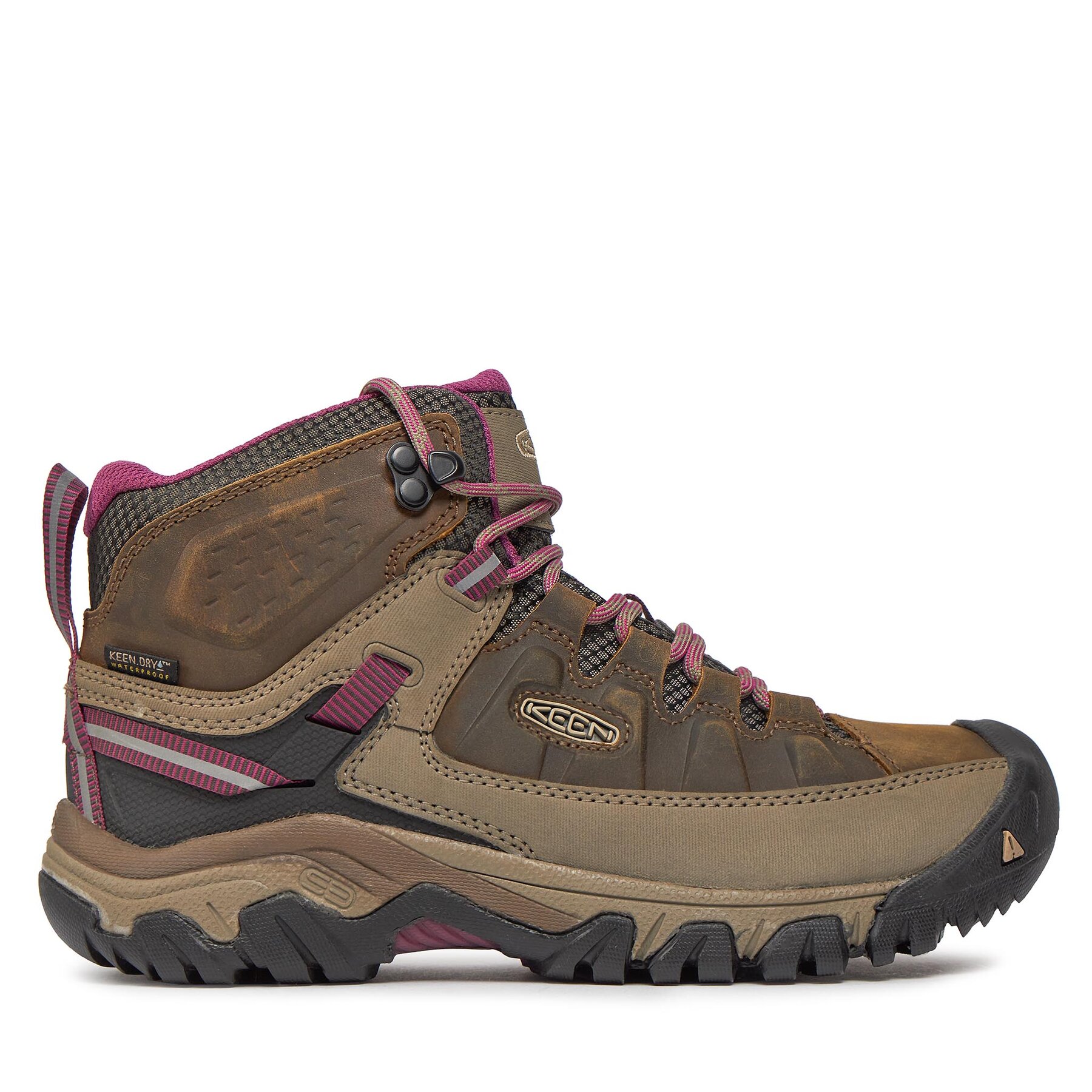 Trekkingschuhe Keen Targhee III Mid Wp 1018178 Weiss/Boysenberry von Keen