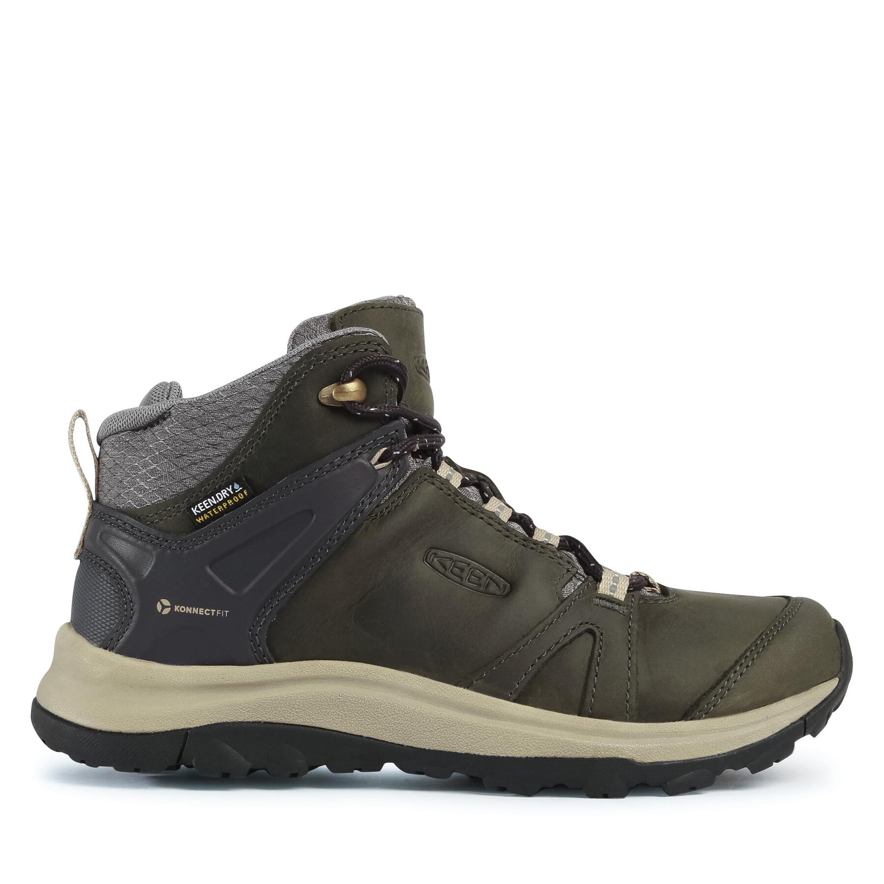 Trekkingschuhe Keen Terradora II Leather Mid Wp 1023730 Magnet/Plaza Taupe von Keen