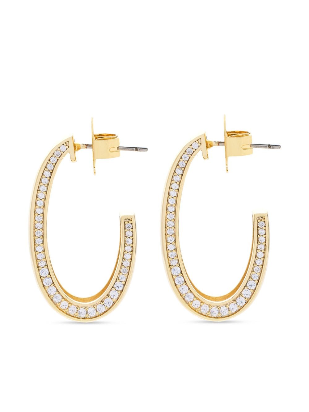 Kenneth Jay Lane crystal-embellished polished-finish earrings - Gold von Kenneth Jay Lane