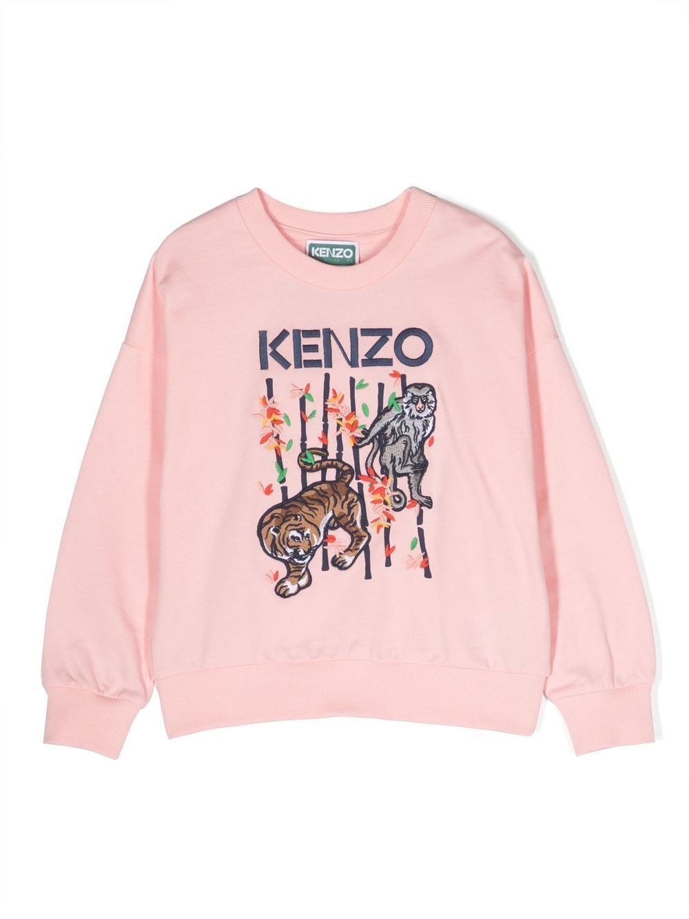 Kenzo Kids 'Bamboo' cotton sweatshirt - Pink von Kenzo Kids