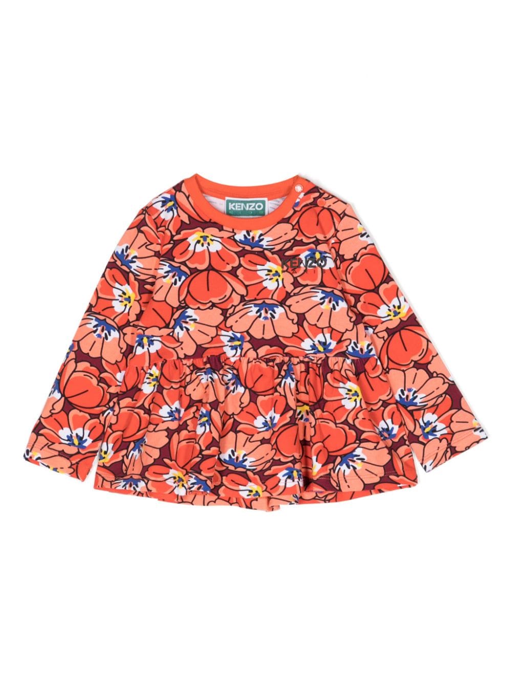 Kenzo Kids Boke Flower cotton T-shirt - Orange von Kenzo Kids